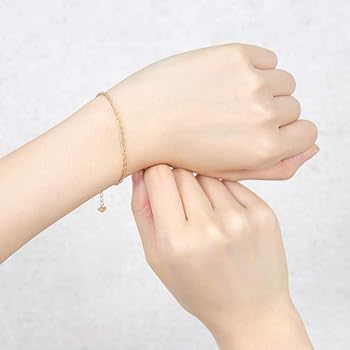 Amazon | [ハッピーグッツショップ] K18 ブレスレット 中空